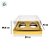 Caixa para 2 Meio Ovos de 100g a 150g - 20x13x8,8cm - Ouro Texturizado - 5 unidades - ASSK - Rizzo - Imagem 3