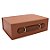 Caixa de Papel Rígido Retangular com Alça - Marrom - GG 38x28x11cm - 1 unidade - Cromus - Rizzo - Imagem 1