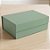 Caixa de Papel Rígido Retangular com Imã - Verde Sálvia - G 33,5x24,5x10cm - 1 unidade - Cromus - Rizzo - Imagem 1
