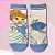 Meia Infantil Antiderrapante - Cinderela - Azul - 2 a 4 Anos - 1 unidade - Disney Original - Rizzo - Imagem 1