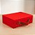 Caixa de Papel Rígido Retangular com Alça - Vermelho - P 24,5x17,5x8cm - 1 unidade - Cromus - Rizzo - Imagem 1