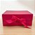 Caixa de Papel Rígido Retangular com Imã e Fita - Pink - P 20x18,2x8cm - 1 unidade - Rizzo - Imagem 1