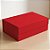 Caixa de Papel Rígido Retangular com Imã - Vermelho - GG 38x28x11cm - 1 unidade - Cromus - Rizzo - Imagem 1