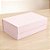 Caixa de Papel Rígido Retangular com Imã - Rosa Bebê - G 33,5x24,5x10cm - 1 unidade - Cromus - Rizzo - Imagem 1