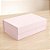 Caixa de Papel Rígido Retangular com Imã - Rosa Bebê - M 29x21x9cm - 1 unidade - Cromus - Rizzo - Imagem 1