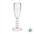 Taça Champanhe em Acrílico - Paixão - Transparente Cristal - 20cm - 50ml - 1 unidade - Rizzo - Imagem 2