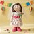 Boneca em Feltro - Noiva Maria Flor - 40cm  - 1 unidade - Cromus - Rizzo - Imagem 1
