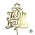 Topo de Bolo - Feliz Natal - Metalizado Dourado - 21,5cm - 1 unidade - Sonho Fino - Rizzo - Imagem 4