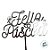 Topo de Bolo - Feliz Páscoa - Prata Espelhado - 18cm - 1 unidade - Sonho Fino - Rizzo - Imagem 4