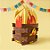 Caixa Surpresa Fogueira de Festa Junina - 17x6cm - 1 unidade - Piffer - Rizzo - Imagem 1