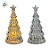 Mini Árvore de Natal Transparente com LED Amarelo - 15,5cm - 1 unidade - Rizzo - Imagem 2