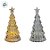 Mini Árvore de Natal Transparente com LED Amarelo - 11,5cm - 1 unidade - Rizzo - Imagem 2