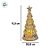 Mini Árvore de Natal Transparente com LED Amarelo - 11,5cm - 1 unidade - Rizzo - Imagem 3