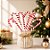 Pick Decorativo de Natal - Bengala Doce Com Brilho - 18cm - 6 unidades - Rizzo - Imagem 1
