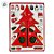Enfeite de Madeira - Árvore de Natal Vermelha - 18x13,5cm - 1 unidade - Rizzo - Imagem 3