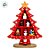 Enfeite de Madeira - Árvore de Natal Vermelha - 18x14cm - 1 unidade - Rizzo - Imagem 2