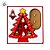Enfeite de Madeira - Árvore de Natal Vermelha - 18x14cm - 1 unidade - Rizzo - Imagem 3
