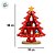 Enfeite de Madeira - Árvore de Natal Vermelha - 18x14cm - 1 unidade - Rizzo - Imagem 4