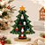 Enfeite de Madeira - Árvore de Natal Verde - 18x14cm - 1 unidade - Rizzo - Imagem 1