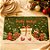 Jogo Americano de Natal - Verde e Branco - 43x28cm - 1 unidade - Rizzo - Imagem 1