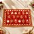 Jogo Americano de Natal - Laranja Com Vermelho - 45x30cm - 1 unidade - Rizzo - Imagem 1