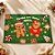 Jogo Americano de Natal - Verde - 45x30cm - 1 unidade - Rizzo - Imagem 1