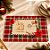 Jogo Americano de Natal - Feliz Natal e Boas Festas - Vermelho - 43x28cm - 1 unidade - Rizzo - Imagem 1