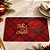 Jogo Americano de Natal - Feliz Natal - Detalhes Vermelhos - 43x28cm - 1 unidade - Rizzo - Imagem 1