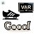 Kit Display Decorativo de Futebol em Madeira - Gol, Chuteira e Var - 46x16cm - 1 unidade - Rizzo - Imagem 2