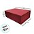 Caixa de Papel Rígido Retangular com Imã - Oxford Vermelho - P 24,5x17,5x8cm - 1 unidade - Cromus - Rizzo - Imagem 3