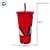 Copo de Plástico com Tampa e Canudo - Homem Aranha - Vermelho - 700ml - 1 unidade - Plasútil - Rizzo - Imagem 4