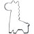Cortador Girafa 1M Ref. 300 RR Cortadores Rizzo Confeitaria - Imagem 2