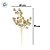 Galho Curto Decorativo - Frutas Dourado com Glitter e Lantejoulas - 29cm - 1 unidade - Cromus - Rizzo - Imagem 4