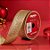 Fita Aramada de Decorativa de Natal - Dourado Com Glitter - 9,14m - 1 unidade - Cromus - Rizzo - Imagem 1