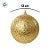Bola de Natal - Trabalhada Dourado com Gliter e Lantejoulas - 12cm - 2 unidades - Cromus - Rizzo - Imagem 4