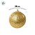 Bola de Natal - Trabalhada Dourado com Gliter e Lantejoulas - 8cm - 6 unidades - Cromus - Rizzo - Imagem 4