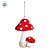 Enfeite Para Pendurar de Natal - Cogumelo Vermelho e Branco - 13cm - 1 unidade - Cromus - Rizzo - Imagem 3
