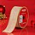 Fita Aramada Decorativa de Natal - Juta Natural com Borda Dourada - 9,14m - 1 unidade - Cromus - Rizzo - Imagem 1