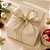 Fita Aramada Decorativa de Natal - Juta Natural com Borda Dourada - 9,14m - 1 unidade - Cromus - Rizzo - Imagem 2