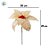 Poinsétia Decorativa - Bege Com Frutas Vermelhas - 41cm - 1 unidade - Cromus - Rizzo - Imagem 4