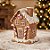 Enfeite De Natal em Resina - Casa Ginger - 14,5x8,5x10cm - 1 unidade - Cromus - Rizzo - Imagem 1