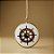 Enfeite para Pendurar em Cerâmica - Timão de Navio - 13x13x3cm - 1 unidade - Cromus - Rizzo - Imagem 1