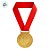 Medalha Dourada - Cordão Vermelho - 40cm - 1 unidade - Rizzo - Imagem 3