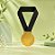 Medalha Dourada - Cordão Preto - 40cm - 1 unidade - Rizzo - Imagem 1