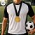 Medalha Dourada - Cordão Preto - 40cm - 1 unidade - Rizzo - Imagem 2