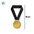 Medalha Dourada - Cordão Preto - 40cm - 1 unidade - Rizzo - Imagem 4