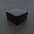 Lata de Metal Quadrada - Preto - 11,5x11,5x5,5cm - 1 unidade - Rizzo - Imagem 1