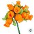 Mini Buque de Flores Artificiais - Laranja - 8cm - 12 unidades - Rizzo - Imagem 3