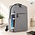 Mochila Bolsa para Notebook até 15 polegadas com saída USB - Cinza - 45x30x10cm - 1 unidade - Rizzo - Imagem 2