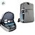 Mochila Bolsa para Notebook até 15 polegadas com saída USB - Cinza - 45x30x10cm - 1 unidade - Rizzo - Imagem 3